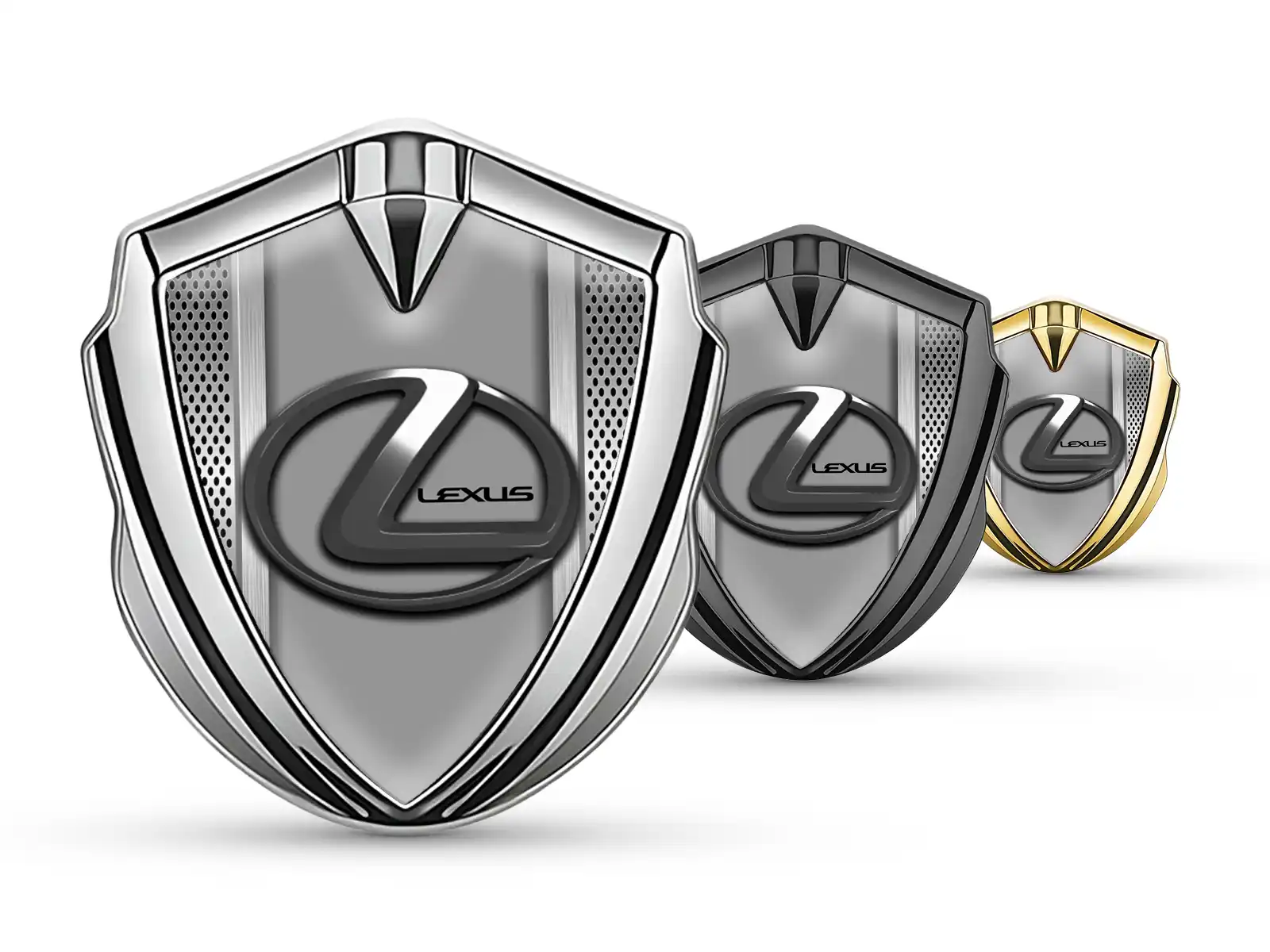 Lexus Silicone Emblema Badge Durevole Tocco Premium